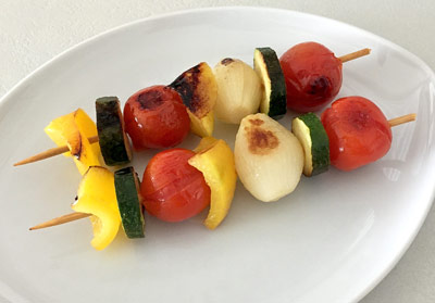 Brochettes de légumes